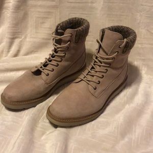 Sandy brown boots